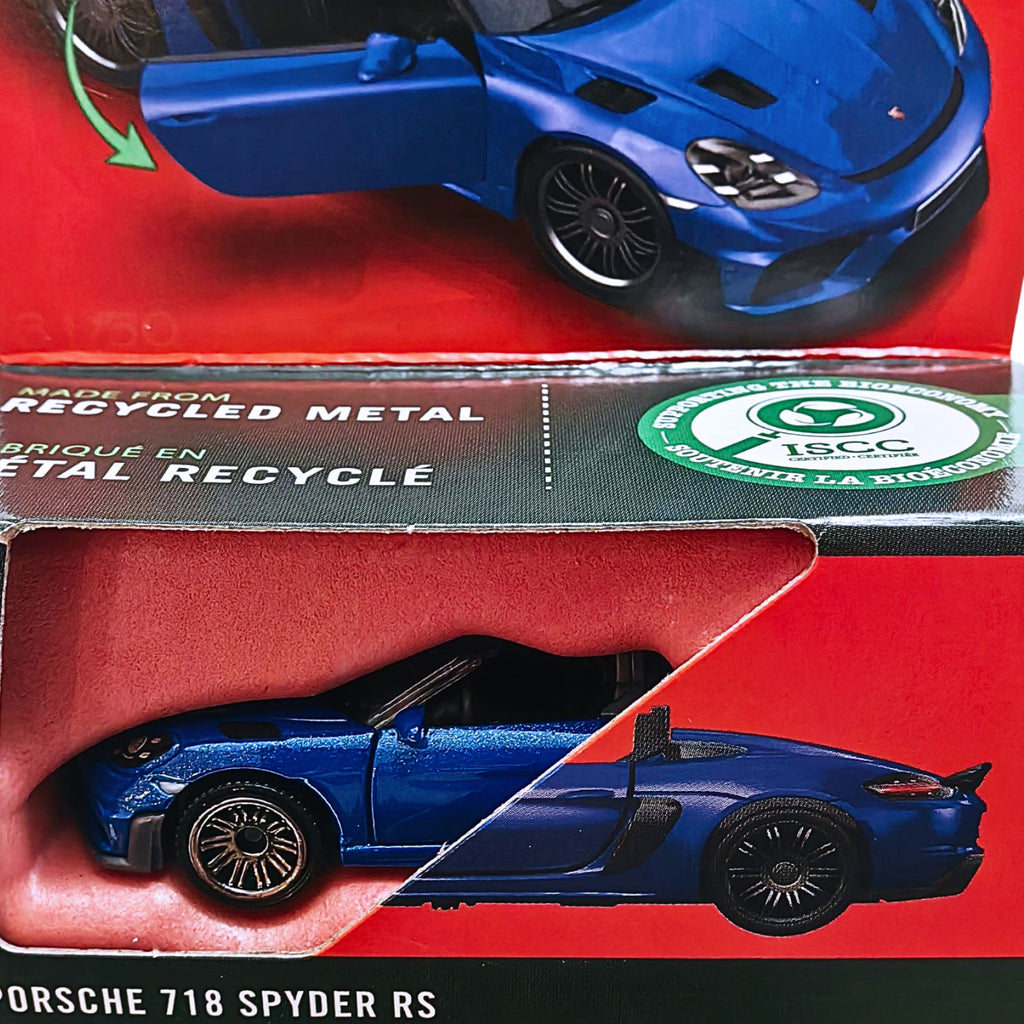 Matchbox MOVING PARTS | 2024 Porsche 718 Spyder RS - Blue (JBW72)