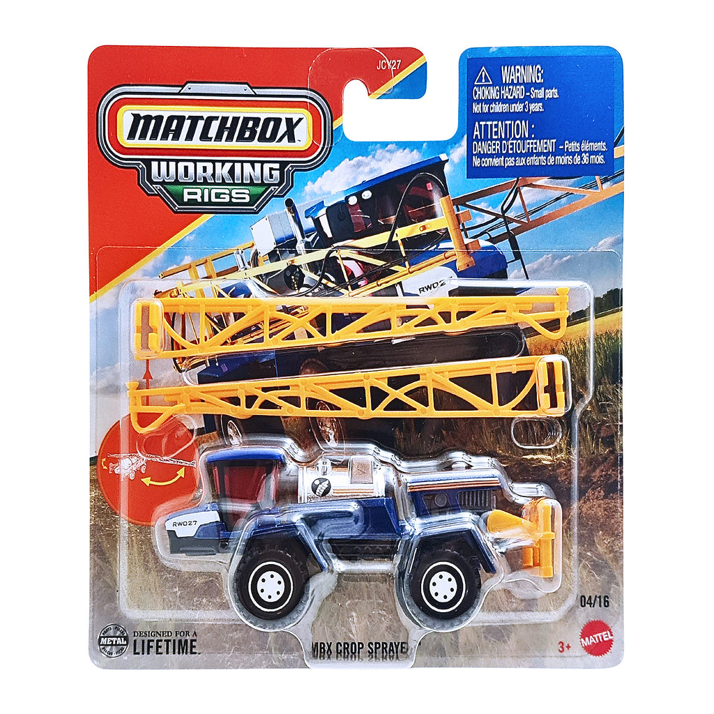 Matchbox Working Rigs | MBX Crop Sprayer - Blue (04/16) - JBX71