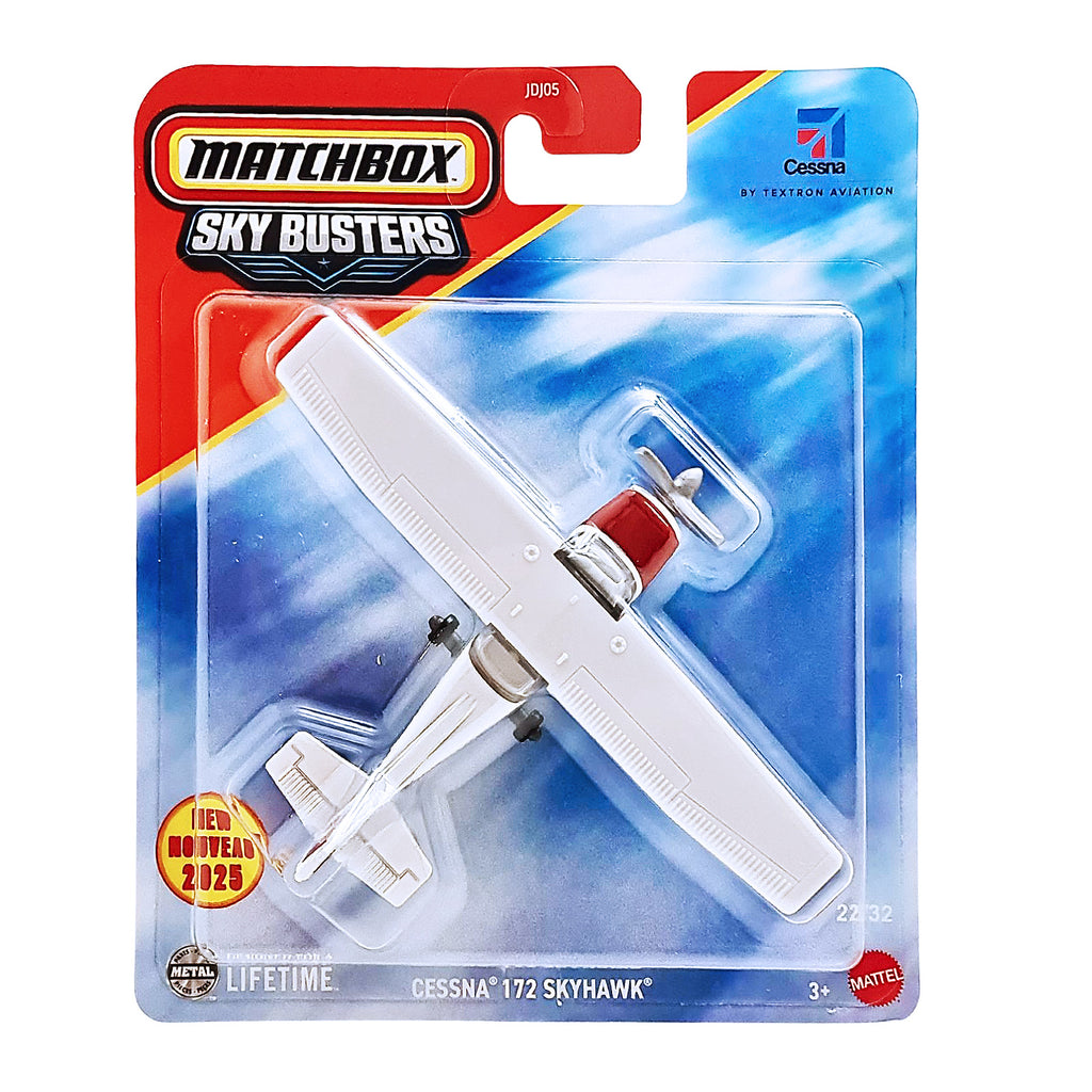 Matchbox Sky Busters Toy Plane - JDJ05 | CESSNA 172 SKYHAWK
