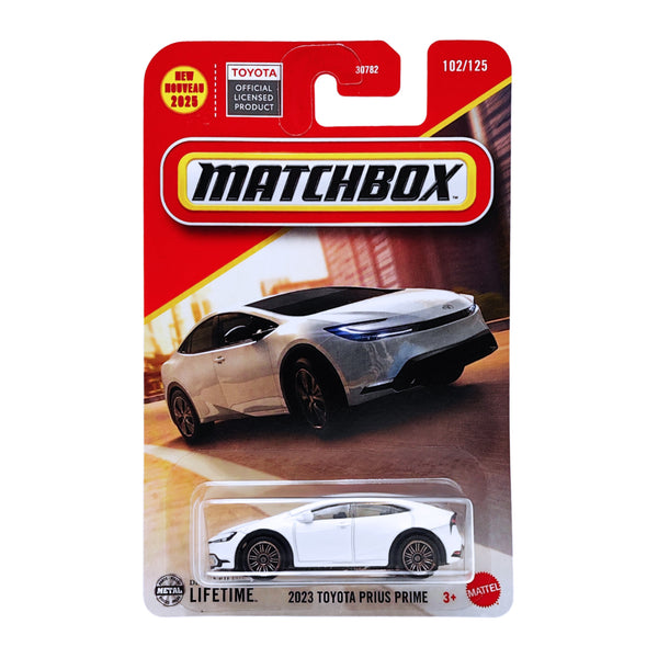 MATCHBOX 2023 TOYOTA プリウス プライム 白 ホワイト 2025 MATCHBOX 1:64 MBX CITY 102/125 WHITE 2023 TOYOTA PRIUS