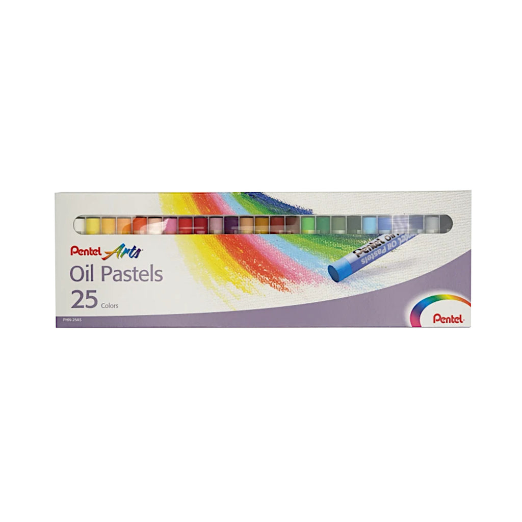 Pentel Arts Oil Pastels - Set of 25 Colour Sticks