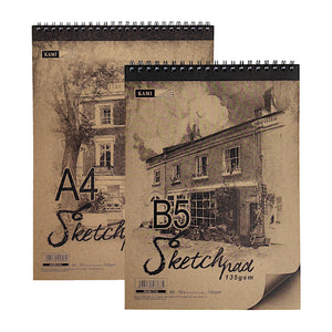 KAMI Softcover Sketch Pad 135GSM 18'S - B5 / A4