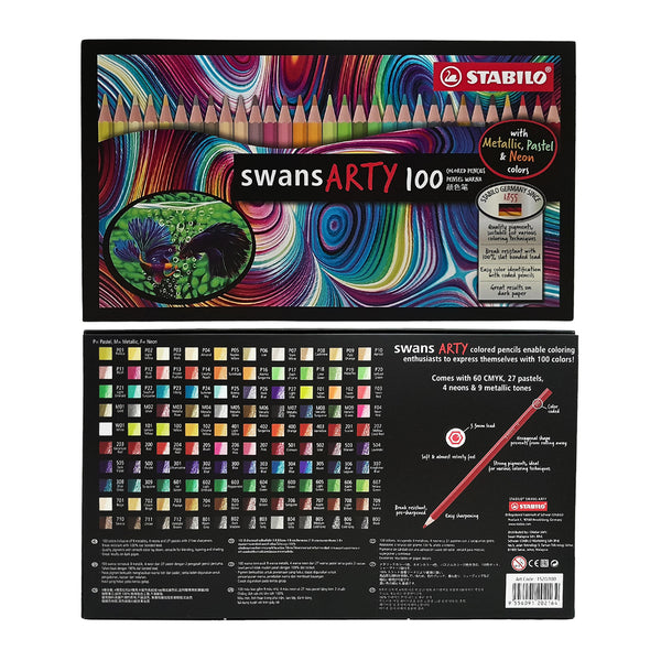 STABILO - Premium kleurpotloden - Original - ARTY - Metalen etui met 24 kleuren STABILO - Premium kleurpotloden - Original - ARTY - Metalen etui met 24 kleuren