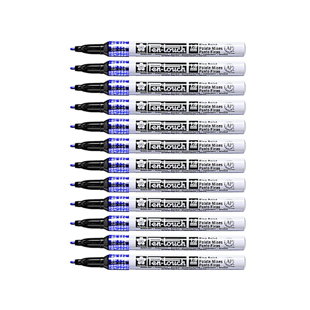 12pcs Sakura Pen-Touch Fine 1.0mm Permanent Marker - Violet