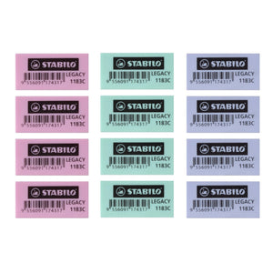 12pcs Stabilo Legacy Pastel Colour Eraser - Small