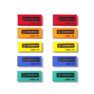 10pcs of Stabilo Legend 1197 Colourful Eraser
