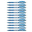 12Pcs Stabilo Liner 308FW Semi Gel Pen - Fine 0.7mm - Blue