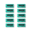 10pcs of Stabilo Legend 1197 Colourful Eraser - Green