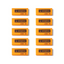 10pcs of Stabilo Legend 1197 Colourful Eraser - Orange