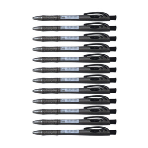 12pcs Stabilo Liner 308ML Ballpoint Pen - Medium 0.45mm - Black