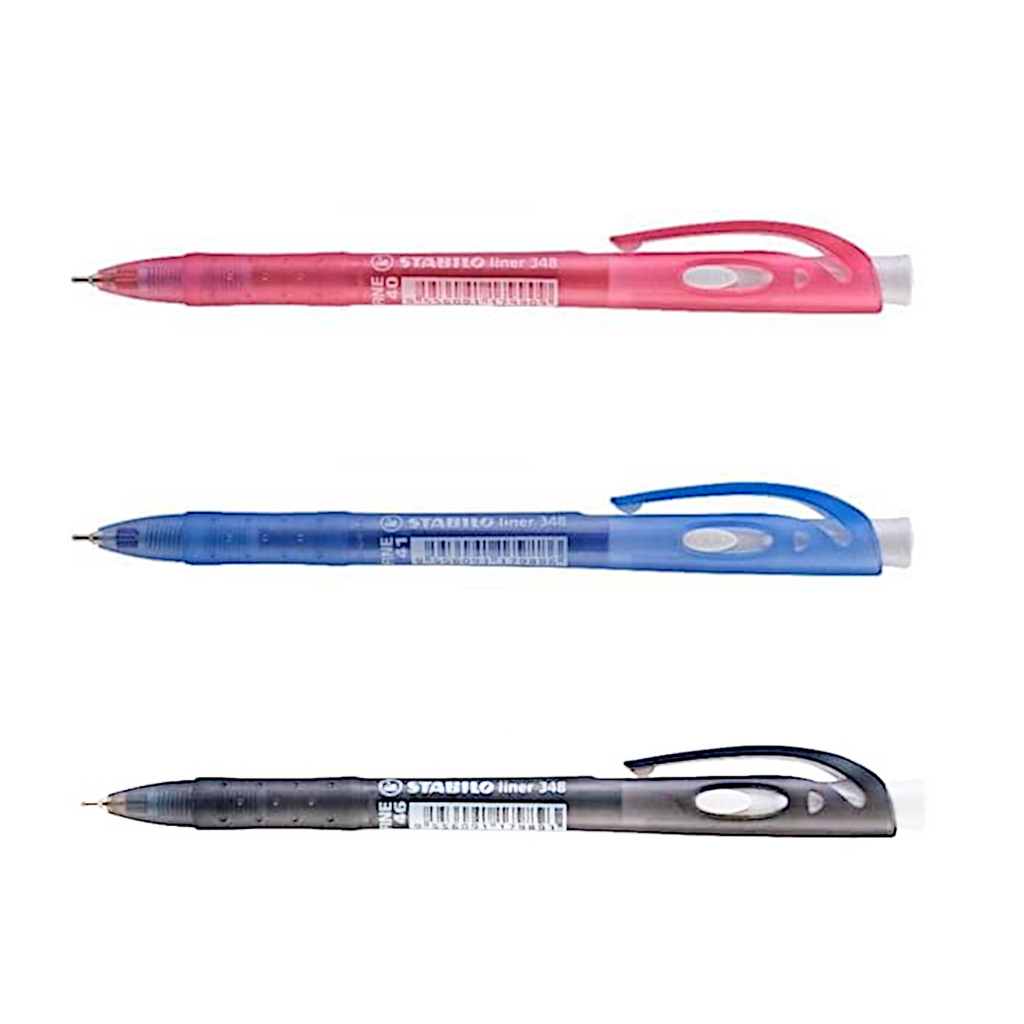 Stabilo Liner 348 Fine Semi Gel Ball Pen 0.7mm