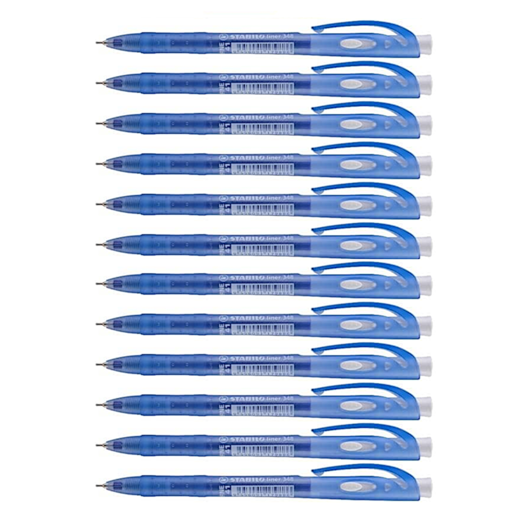 12pcs Stabilo Liner 348 Semi Gel Ball Pen 0.7mm