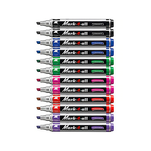 12pcs Stabilo Mark-4-All Permanent Marker - Chisel Tip
