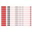 10pcs Stabilo Pen 68 Brush Pens - Carmine