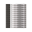 12pcs Stabilo Plan Whiteboard Marker - Chisel Tip