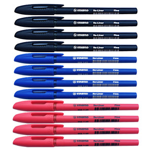 12pcs Stabilo Re-liner 868 0.7mm Semi Gel Pen