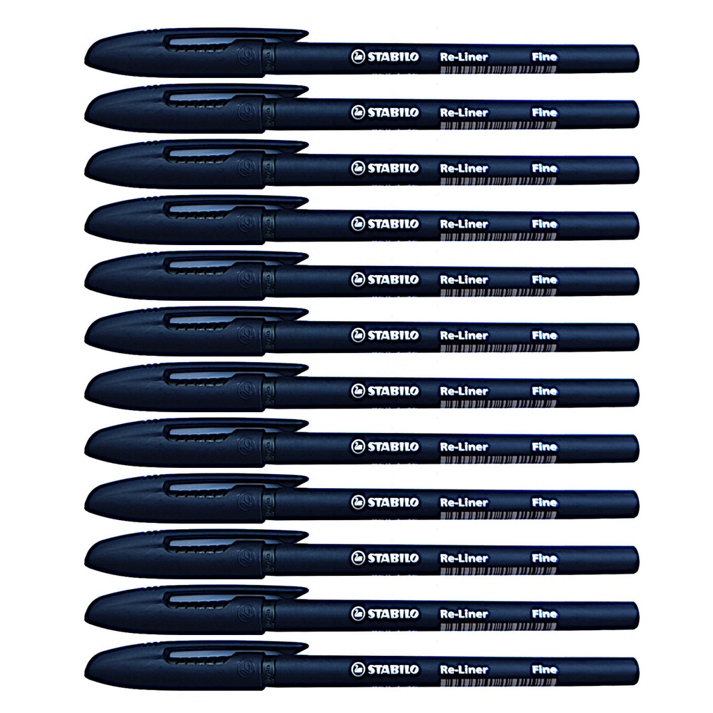 12pcs Stabilo Re-liner 868 0.7mm Semi Gel Pen