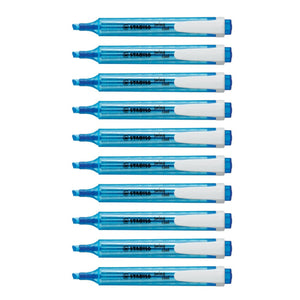 10pcs Stabilo Schwan Swing Cool Pocket Highlighter - Blue