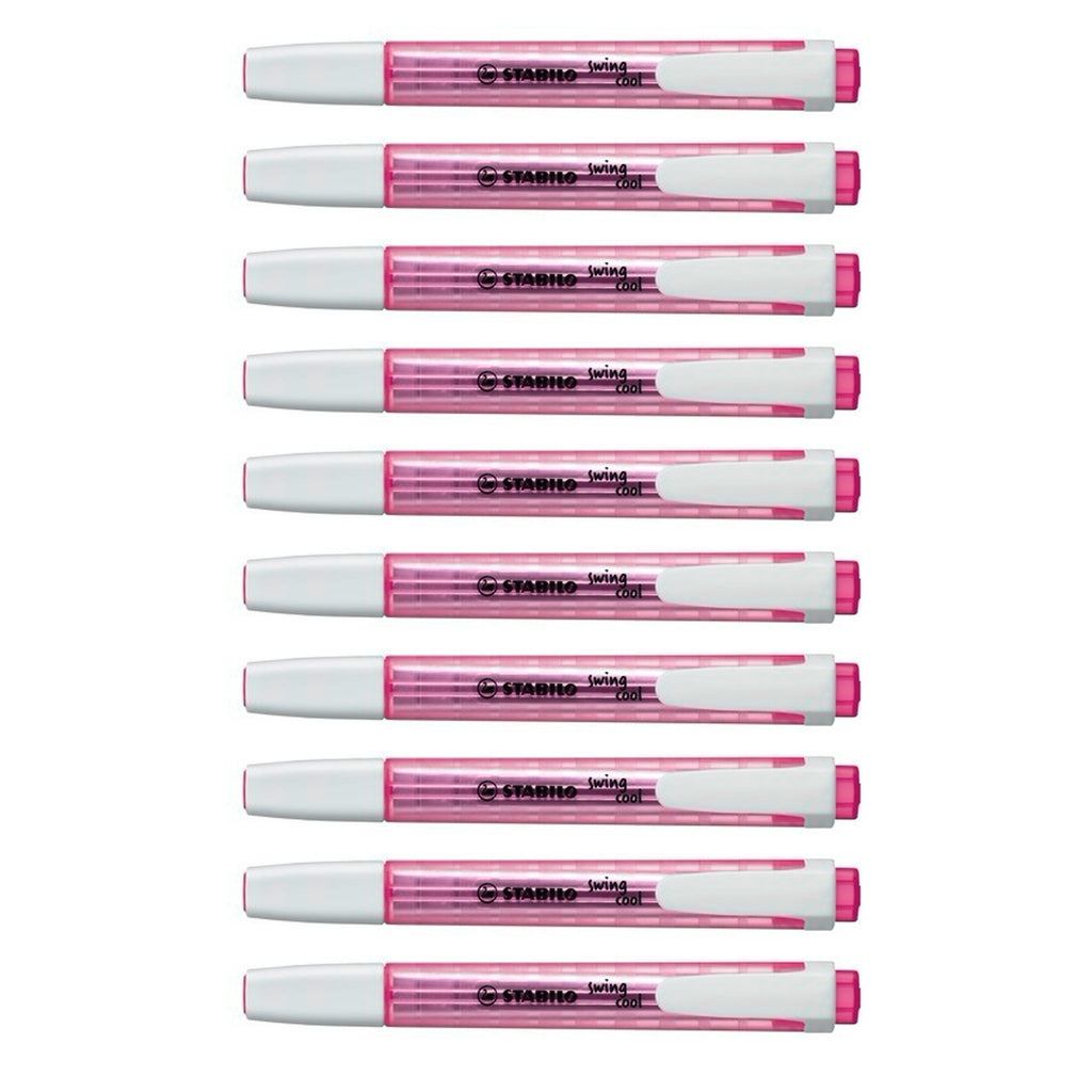 10pcs Stabilo Schwan Swing Cool Pocket Highlighter - Pink