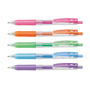 Zebra Sarasa Binder Clip Gel Ink 1.0 mm - Shiny Colour Set