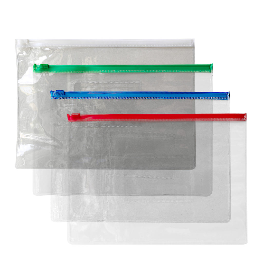 A5 PVC Clear Zipper Bag