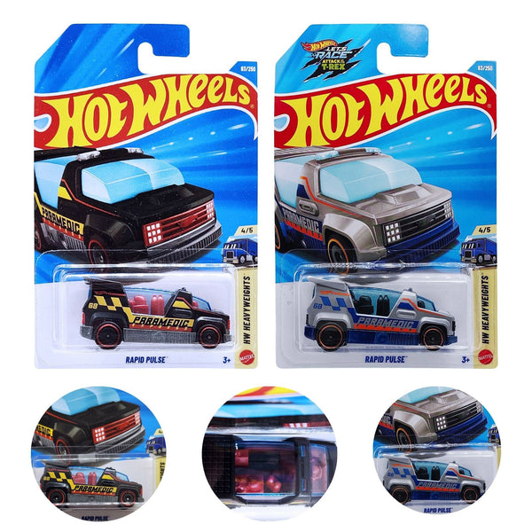ミニカー Hot Wheels THE HEAVYWEIGHTS ambulance Hot Wheels HW Heavyweights Rapid Pulse Ambulance | 1:64 | 1