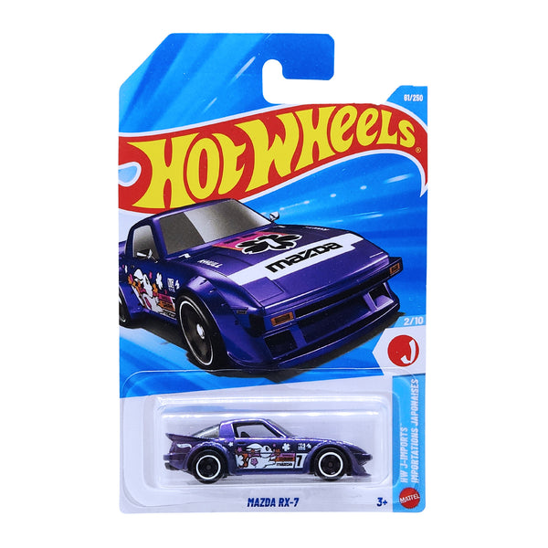 Hot Wheels HW J-Imports Mazda RX-7 | 1:64 JDM Classic | 1 Station Hub