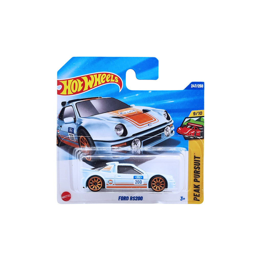 Hot Wheels PEAK PURSUIT | Ford RS200 - Light Blue (247/250) Short Card