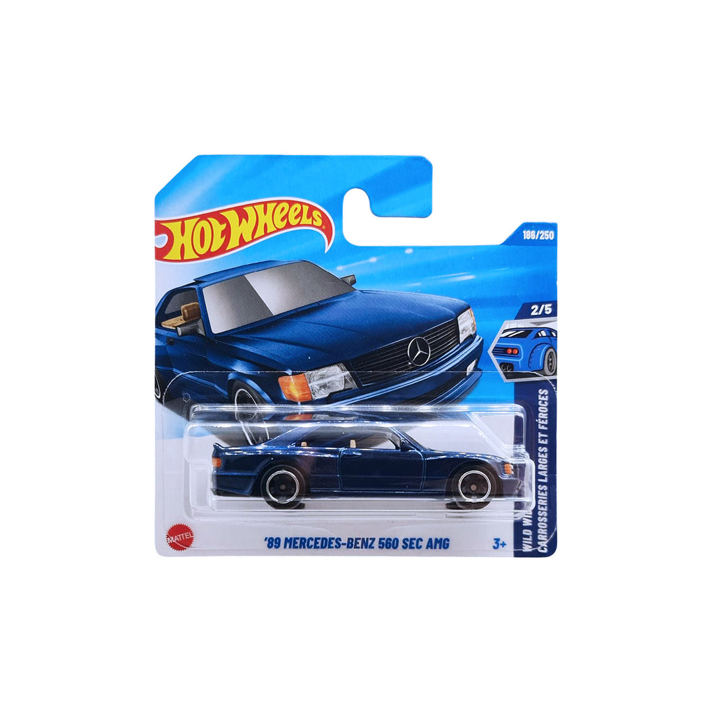 Hot Wheels WILD WIDEBODY | '89 Mercedes-Benz 560 Sec AMG - Navy (186/250) Short Card