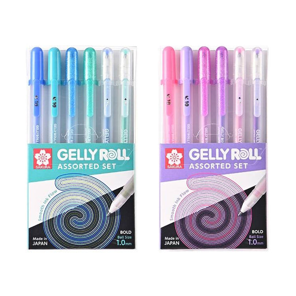 SAKURA Gelly Roll Set of 24 Gel Pens, Stardust - Metallic - Moonlight