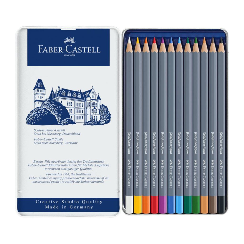 Faber Castell Goldfaber Aqua Watercolour Pencil | Pack of 12