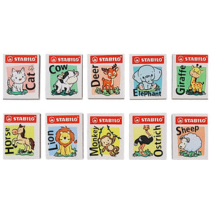 Stabilo Fancy Eraser 1188Z Animals - 6pcs/Pack