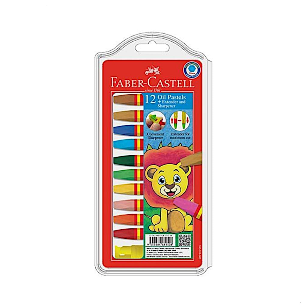 Faber Castell Oil Pastels + Clamshell Extender and Sharpener