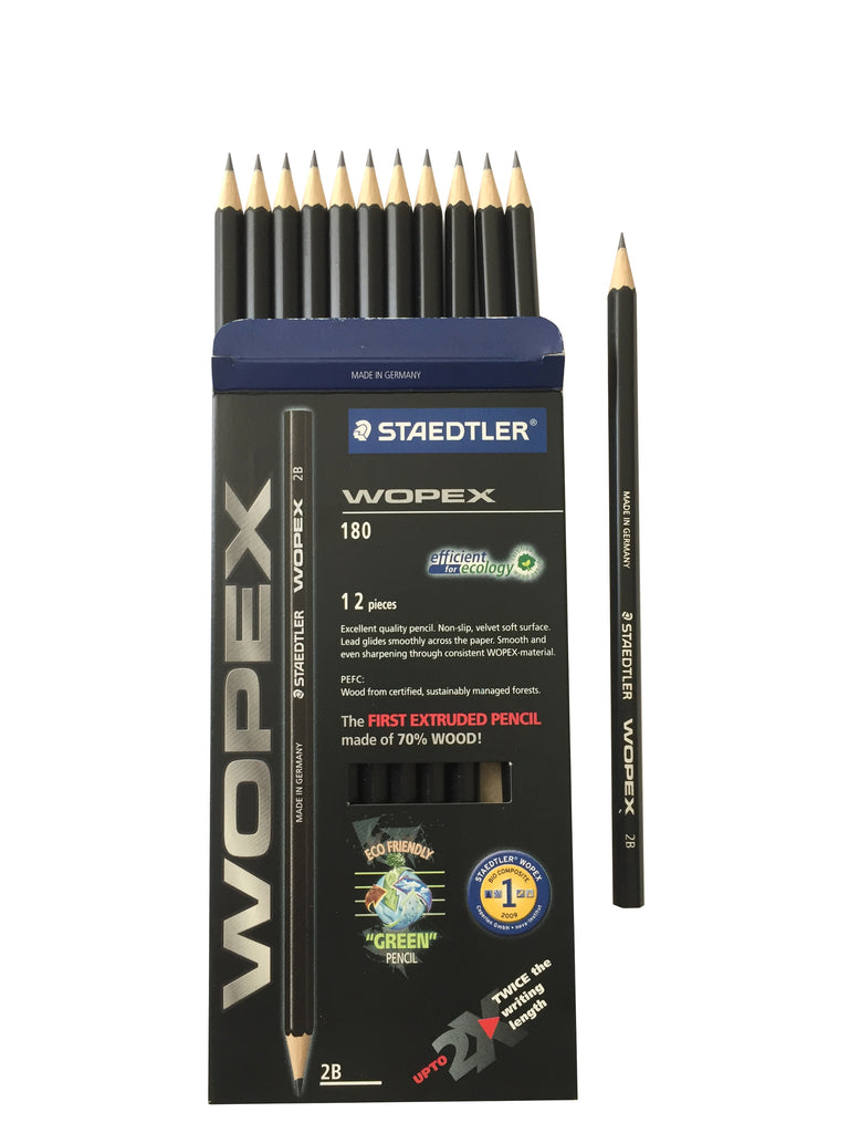 Staedtler Wopex 180 Premium Quality 2B Pencil 12 Pencils