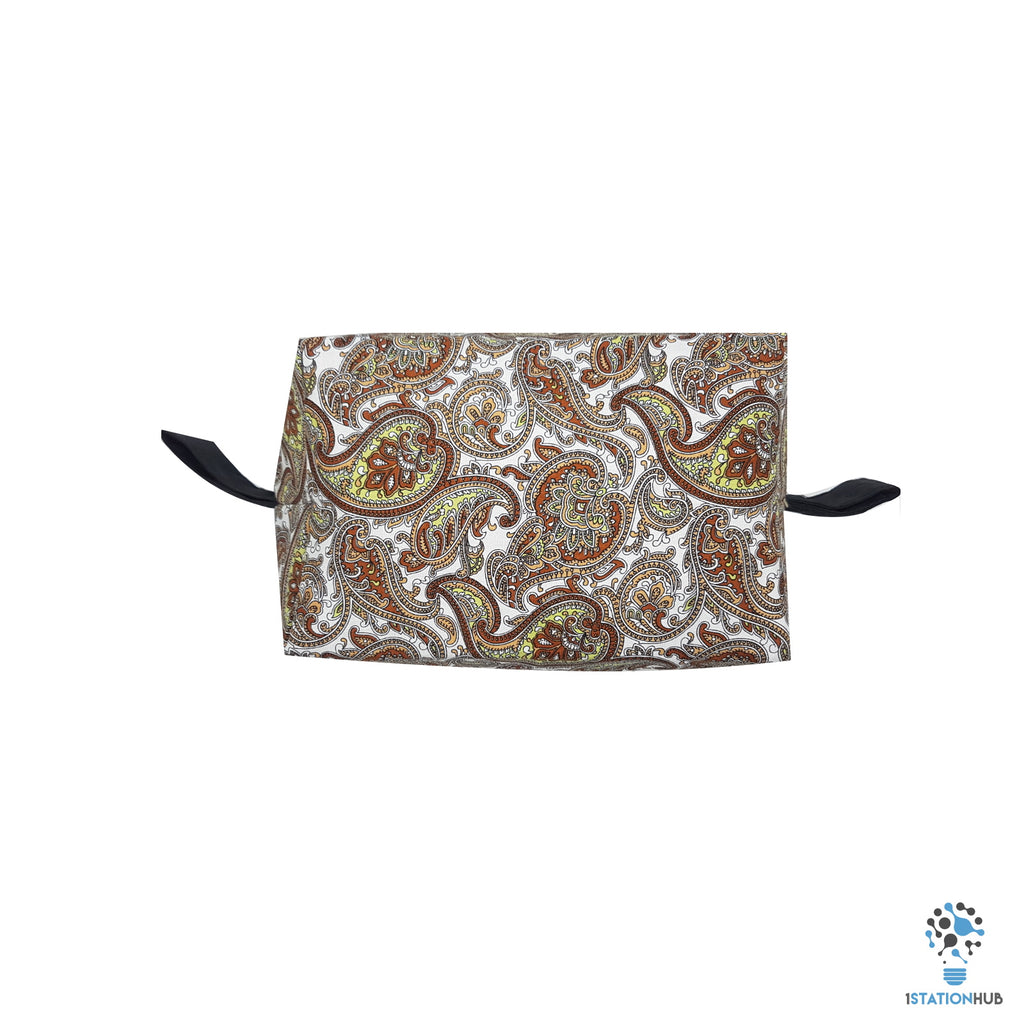 Handmade Storage Pouch | Brown Floral