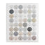 Basic Dots Colourful 1.5cm Round Sticker Sheets - Emoji - blue Grey