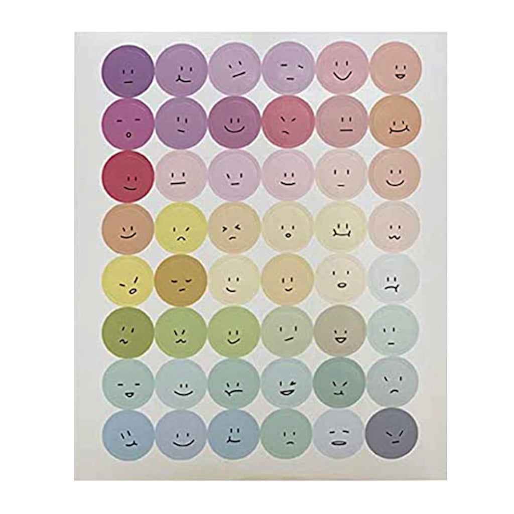 Basic Dots Colourful 1.5cm Round Sticker Sheets - Emoji  - Brights