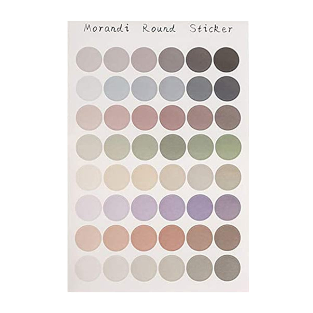 Basic Dots Colourful 2cm Round Sticker Sheets