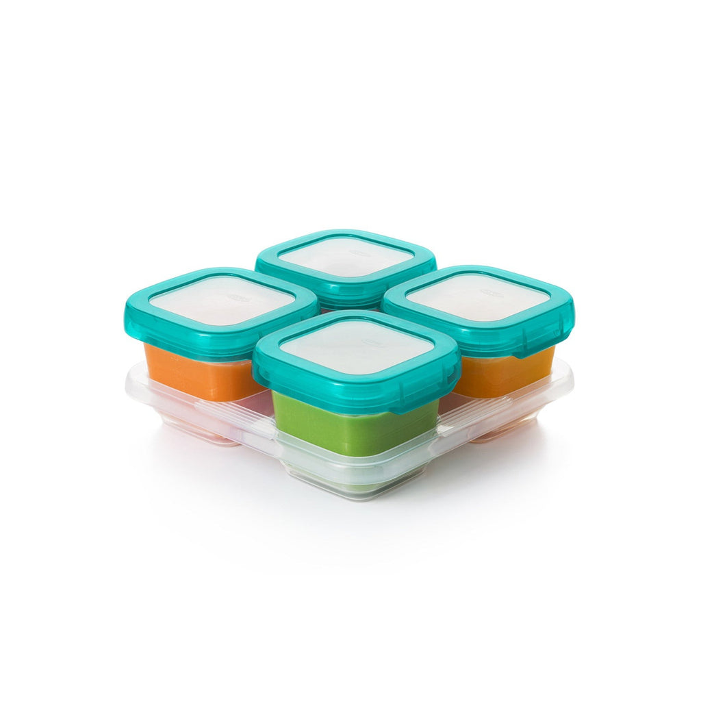 Oxo Tot Baby Blocks Freeser Storage Containers | 4pc 6OZ - Teal