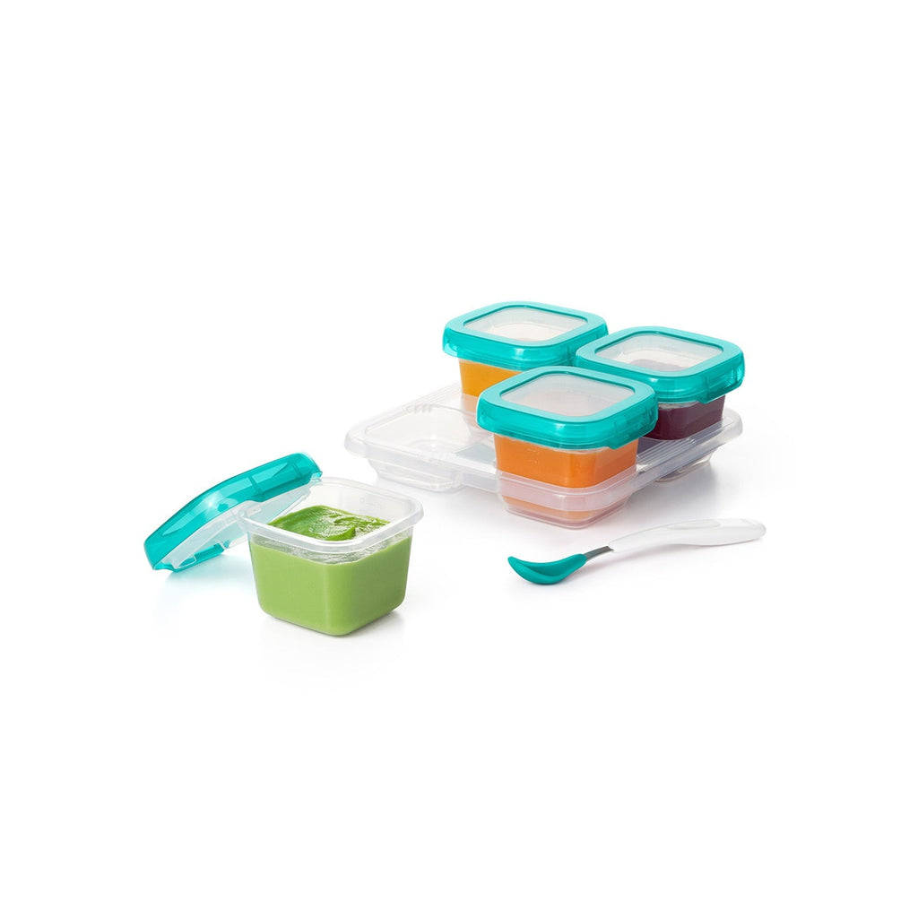 Oxo Tot Baby Blocks Freeser Storage Containers | 4pc 6OZ - Teal