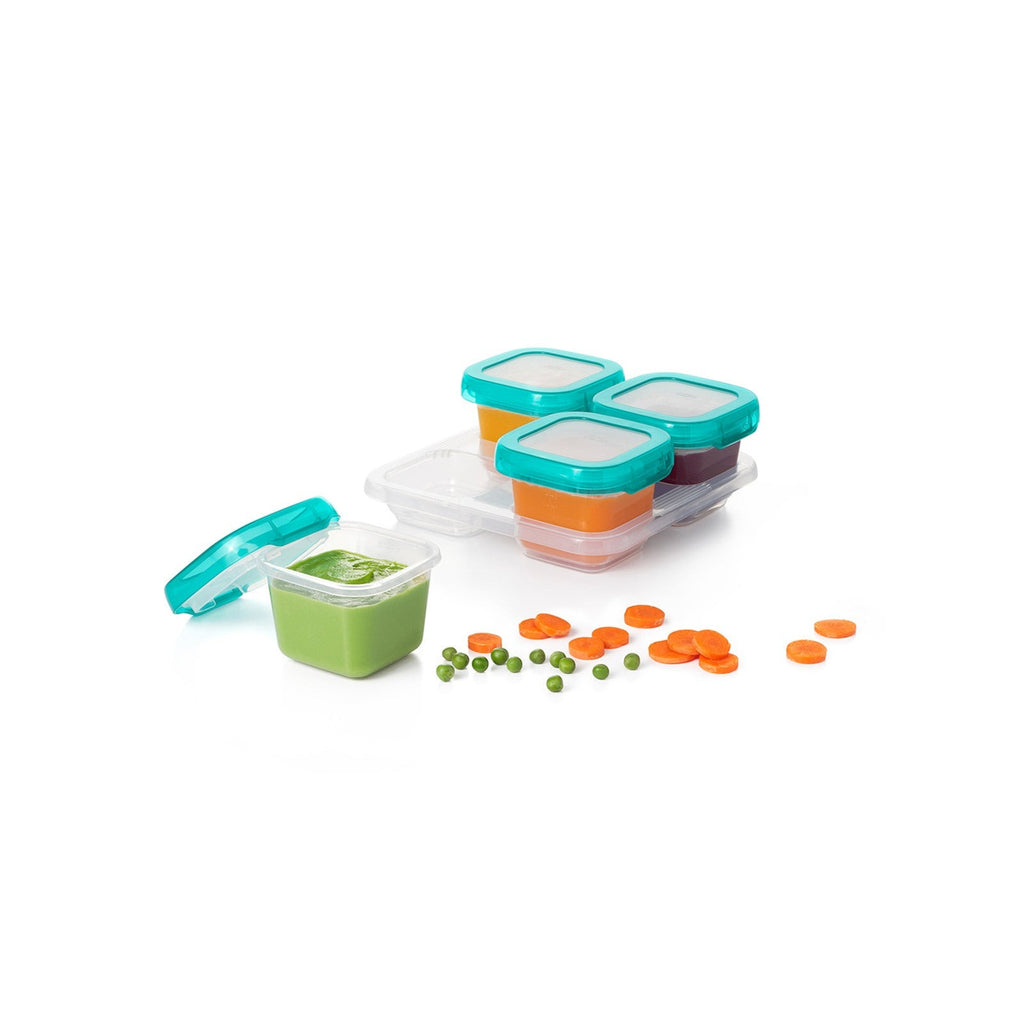 Oxo Tot Baby Blocks Freeser Storage Containers | 4pc 6OZ - Teal