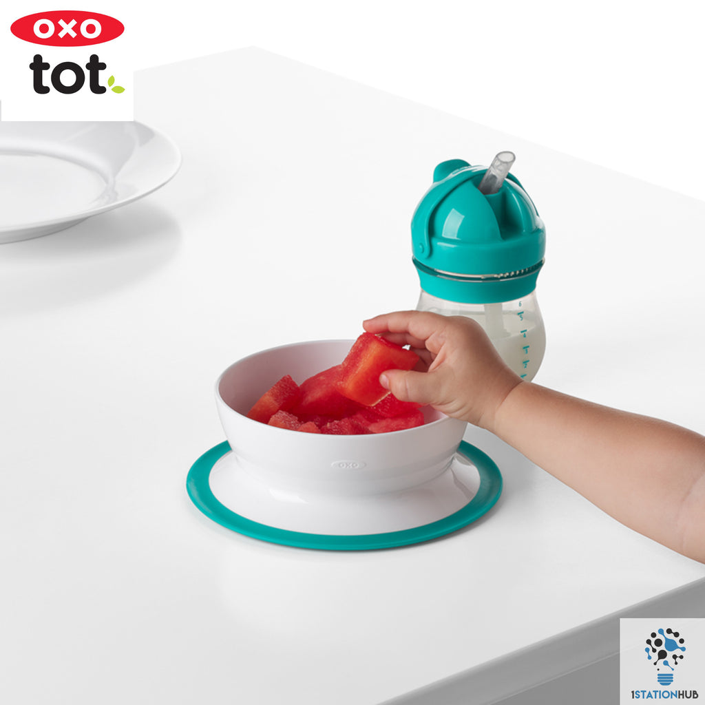 OXO TOT Stick & Stay Suction Bowl - Teal