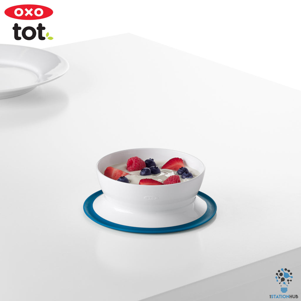 OXO TOT Stick & Stay Suction Bowl - Navy