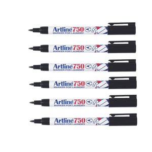 Artline 750 Laundry Permanent Marker Pen - Black