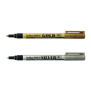 Artline 990XF Metallic Permanent Marker | Gold & Silver