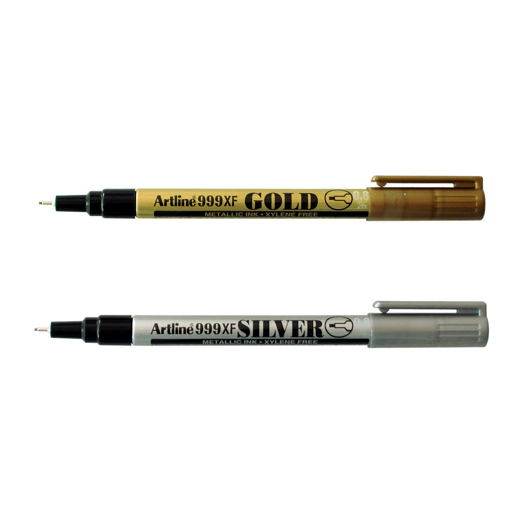 Artline 999XF Metallic Permanent Marker | Gold & Silver
