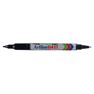 Artline EK-041T Twin Tip Permanent Marker - Black