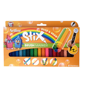 Arline Stix Brush Marker Pack of 20