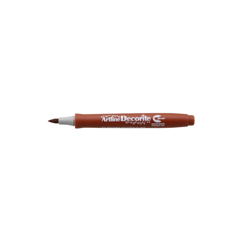 Artline Decorite Markers | Brush Style Marker Pen - Brown