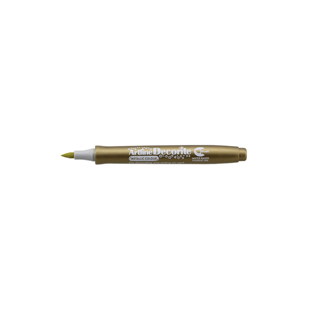 Artline Decorite Markers | Brush Style Marker Pen - Gold
